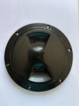 Inspektionsdeckel 102 mm / 4 Zoll - inkl. Dichtung - schwarz